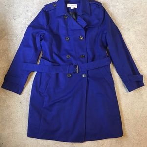 Liz Claiborne Blue Trench Coat - Women’s Large